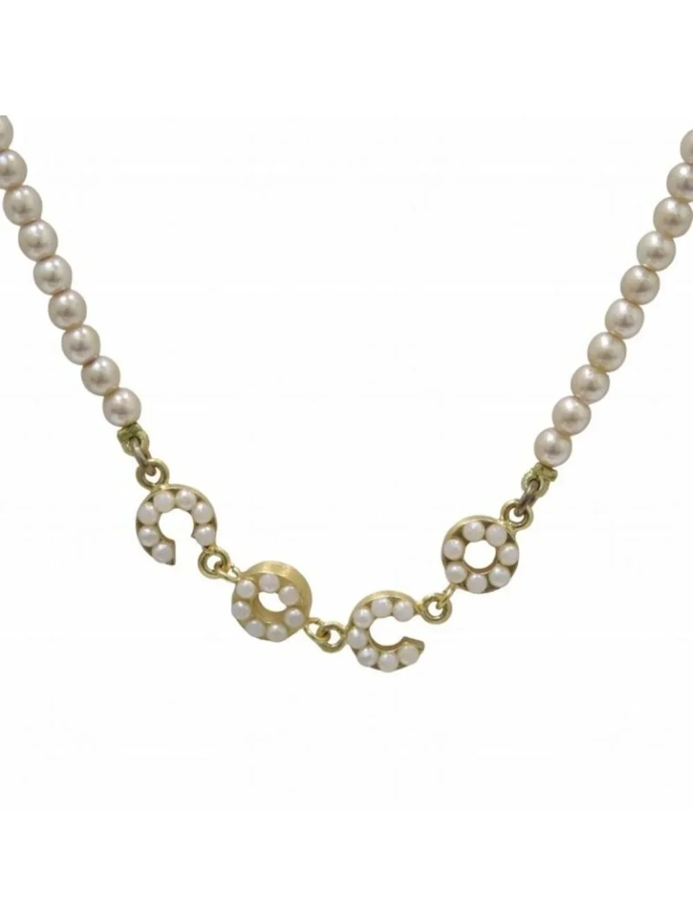 Chanel Necklace Accessories 40 GP Faux Pearl